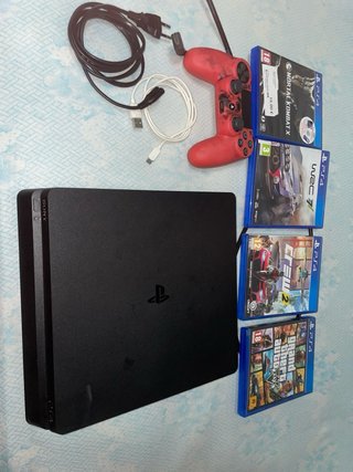 Consola PS4 Slim+4 juegos+mando o cambio por xbox