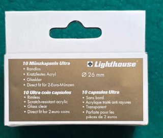 10 Cápsulas Ultra Perfect Fit para monedas 2 euros