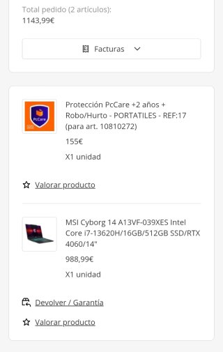 MSI Cyborg 14 Gaming i7 + RTX 4060 16GB RAM