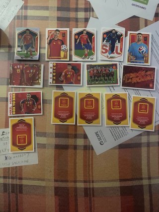 Cromos Selección Española Fútbol
