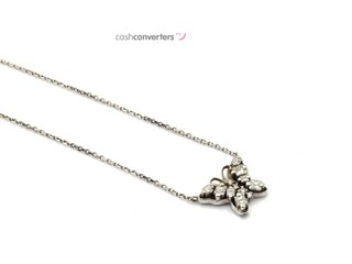 cadena oro 18k con piedra con diamante 20cm