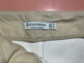 Falda-pantalón beige
