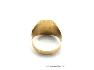 sello oro 18k con circonita
