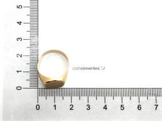 sello oro 18k con circonita