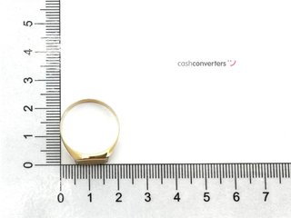 sello oro 18k con circonita