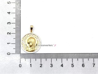 medalla oro 18k