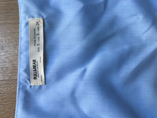 Chaleco Pull&Bear azul pastel top camiseta traje