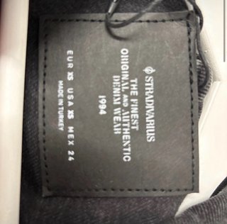 Chaqueta vaquera negra sin usar