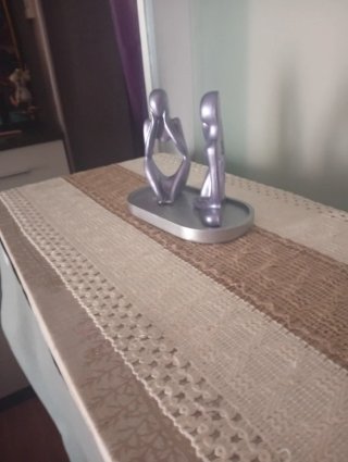 Figure Decorative Pensatori Viola/Argento