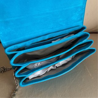 Borsa Casadei scamosciata blu