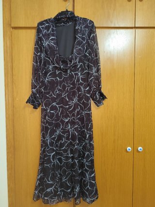 Vestido Lady Pipa floral marrón