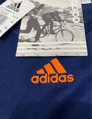 Camiseta Adidas Tirantes Azul Talla L Nueva