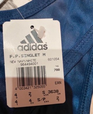 Camiseta Tirantes Adidas F.P. Singlet Azul