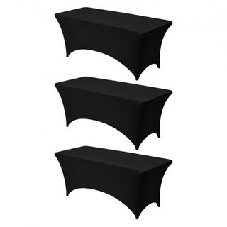 3 Pack Table Cloth for 6FT Rectangular Fitted Events,