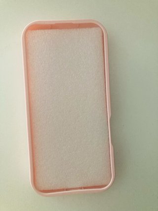 Funda iPhone 13/14 Pro rosa con perlas y lazos