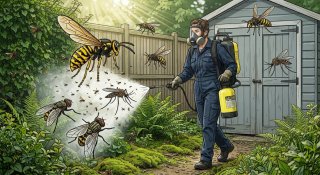 Acaba con las moscas , mosquitos y avispas