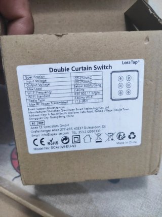 Interruptor Doble Loratap SC420W-EU