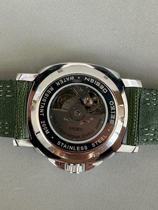 Seiko Mod Sport Open Heart Verde Automático