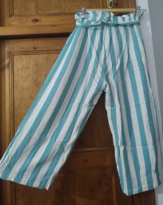 Pantalón pesquero rayas mujer