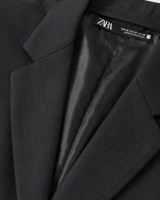 Americana Zara Raya Diplomática Gris Talla 48