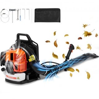 Backpack Leaf Blower, 63CC 2-Cycle Gas Leaf Blower with