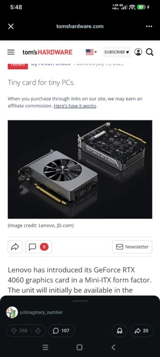 Mini PC ITX RTX 4060 Ryzen 7600X