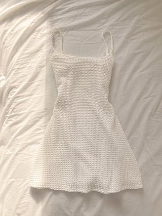 Vestido blanco tejido tirantes