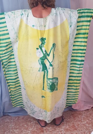 Caftán estampado mujer talla única