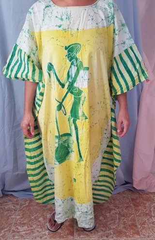 Caftán estampado mujer talla única