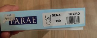 Body Faja Negro Encaje T/ 100B Farae