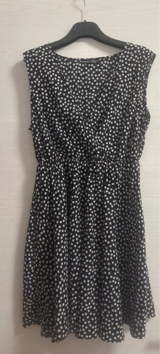 Vestito SHEIN pois nero bianco taglia L