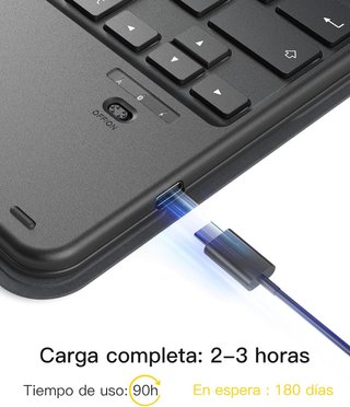 INATECK Custodia iPad con Tastiera e Trackpad BT5.3 3Canali