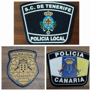 Set 3 parches Policía Local Santa Cruz Tenerife