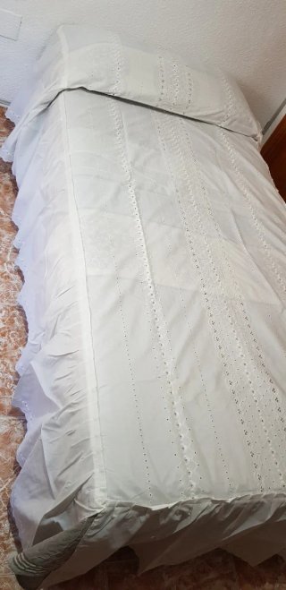 Colcha de verano blanca