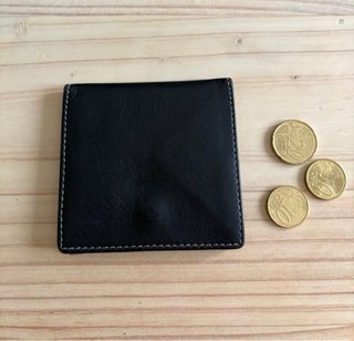 Monedero Piel Noble Negro