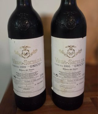 4 Bottiglie Vuote Vega Sicilia Único