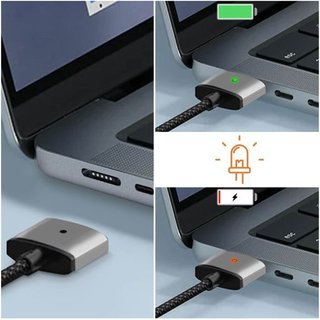 ALKEUR Cable USB-C a MagSafe 3 140W PD MacBook
