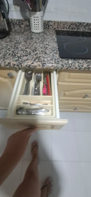 Cocina con encimera de granito