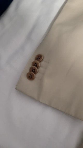 Traje de chaqueta Zara caballero beige