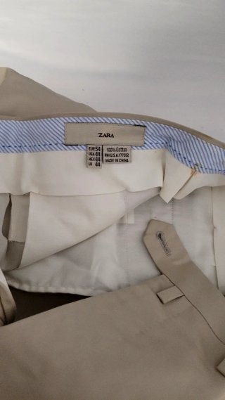 Traje de chaqueta Zara caballero beige