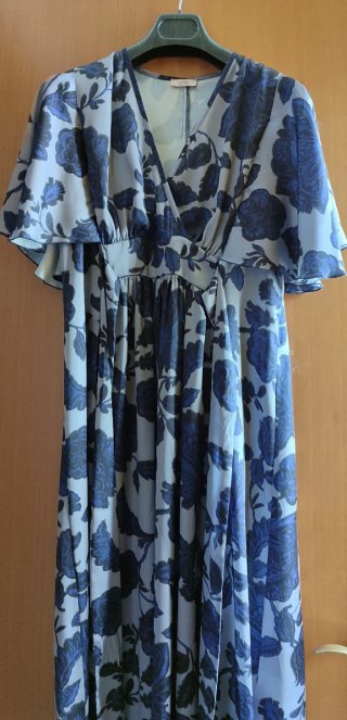 Vestito lungo in satin