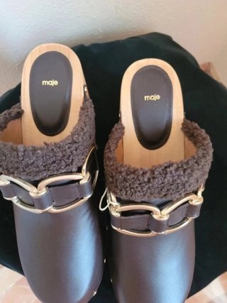 Mules / Zuecos Maje Talla 38 Marrón
