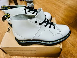 Botines Dr. Martens Church Piel Blanco