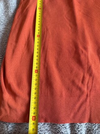 Vestito vintage arancione in maglia