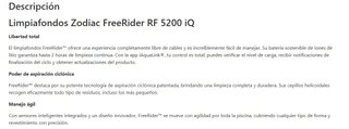Robot Zodiac RF5200 IQ Inalámbrico Nuevo