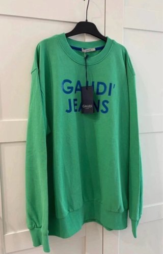 Felpa Gaudi Jeans uomo verde