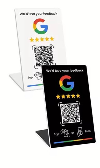 Carta NFC per recensioni Google