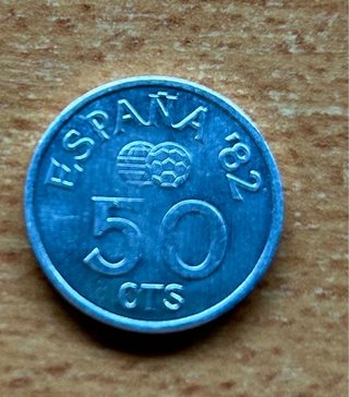 Moneda 50 cts España Mundial 82 - 1980
