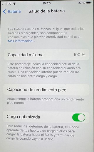 iPhone 6s Plus 64GB Blanco Batería 100%