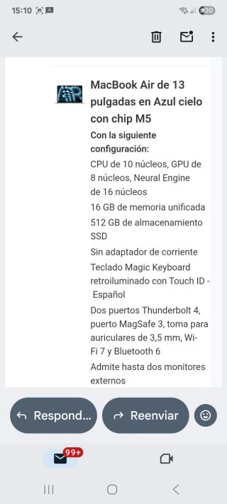 MacBook Air 13 16GB RAM 512GB SSD